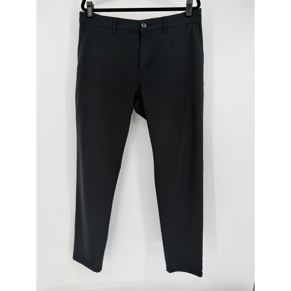 TravisMathew Open to Close Black Golf Chino Pants Mens Stretch Performance Sz 36